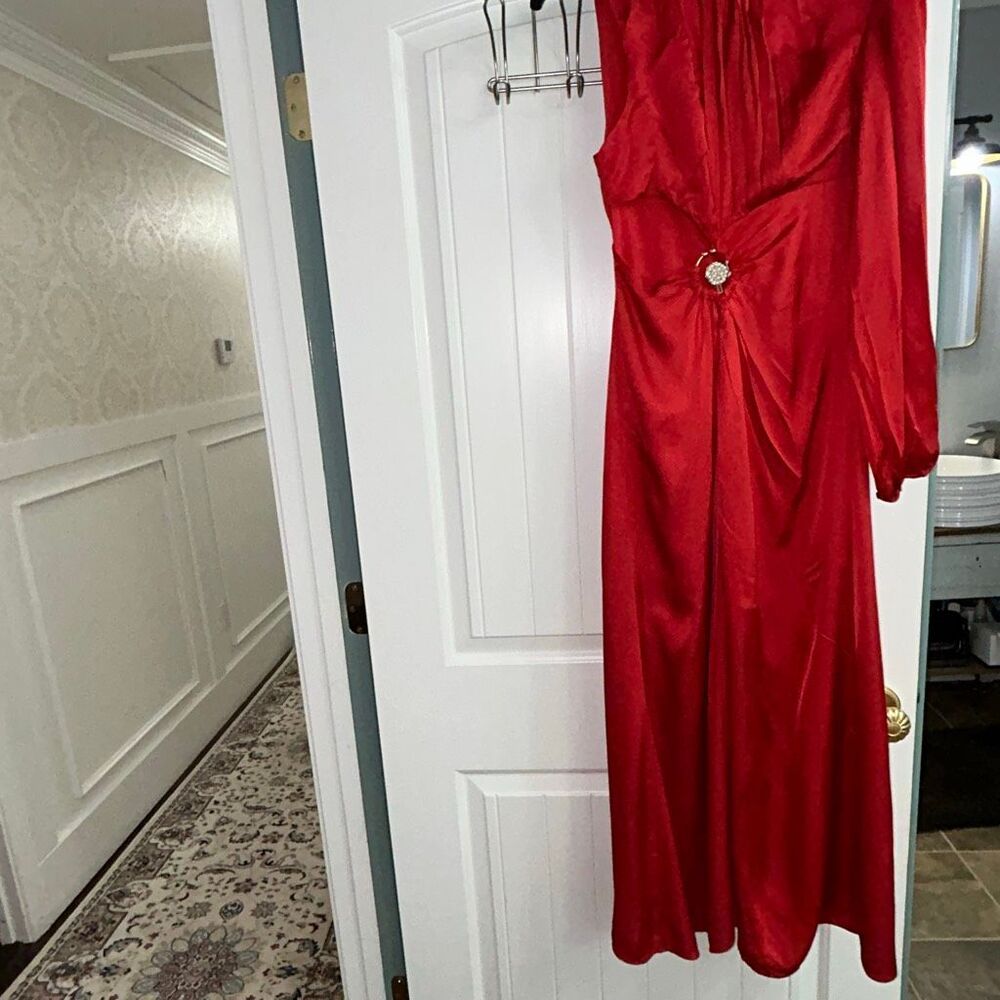 Farm rio cut out single-sleeve maxi dress sz xs